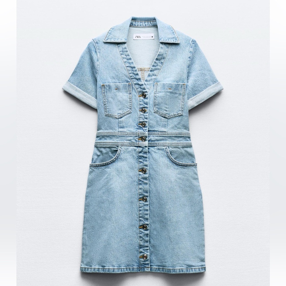 ZARA DENIM DRESS .NWOT